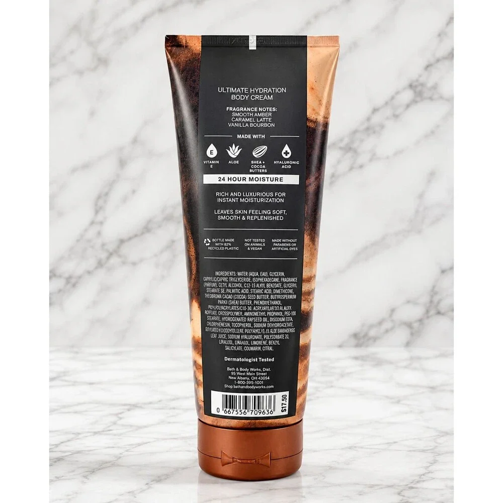 Bath and Body Works Midnight Amber Glow Body Cream Hydration Lotion 8 OZ